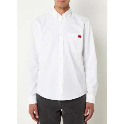 Afbeelding van HUGO Evito Overhemd, Heren, Maat: Small, Open white