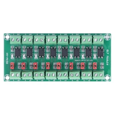 Afbeelding van 8 kanaals Optocoupler Insulation Board Module 817 3.6 30V Opto electronic Geïsoleerde Isolation (1)