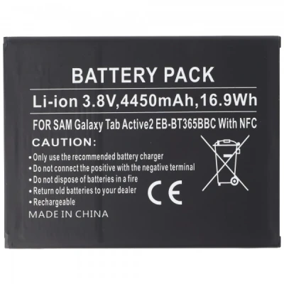 Afbeelding van batterij geschikt voor de Samsung Galaxy Tab Actieve SM T365, EB BT365BBU
