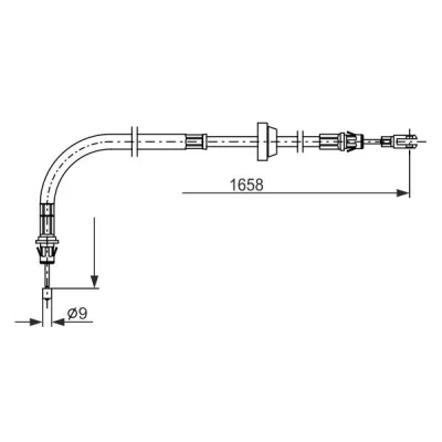 Afbeelding van Bosch Handremkabel 1 987 482 879