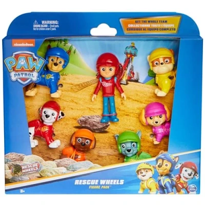 Afbeelding van PAW Patrol Reddingswagens Cadeauset met 7 speelgoedfiguren
