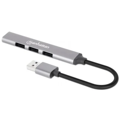 Afbeelding van MH USB Hub, 3.0/2.0, Combo, Bus Power, Silver