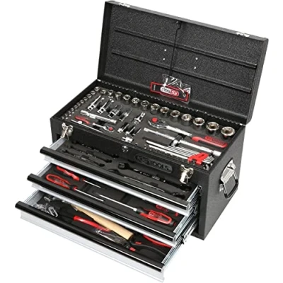 Afbeelding van KS Tools 918.0100 1/4&quot;+1/2&quot; CHROMEplus Universele gereedschapset, 99 dlg GEAR