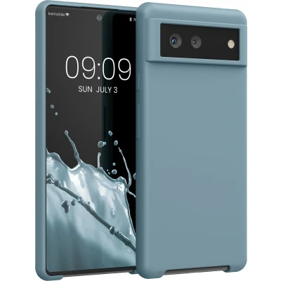 Afbeelding van kwmobile telefoonhoesje geschikt voor Google Pixel 6 Hoesje met siliconen coating Smartphone case in Arctische nacht