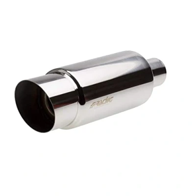 Afbeelding van Simoni Racing ESR086 Uitlaatdemper afgerond, Inox