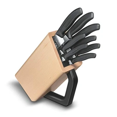 Afbeelding van Victorinox, 6.7173.8, Storage + Cutting Boards, Messerblock, robuster Kunststoff Griff, Schwarz, Made in Switzerland,