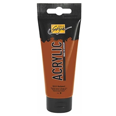 Afbeelding van Solo Goya Roodbruine Acrylverf 100ml tube Hoge kwaliteit A merk