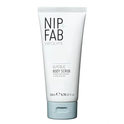 Afbeelding van Nip+Fab Glycolic Fix Body scrub, lichaamscrub, gladde en stralende huid, sheaboter, witte ricinusparels, 200 ml