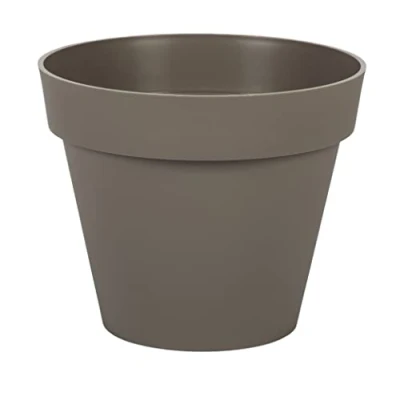 Afbeelding van Bloempot Toscane kunststof taupe D20 x H17 cm Plantenpotten