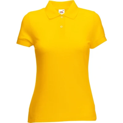 Afbeelding van Fruit Of The Loom Vrouwen Dames Fit 65/35 Poloshirt Korte Mouwen (Zonnebloem Geel)