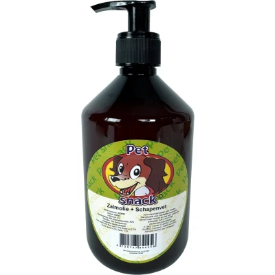 Afbeelding van 500 ml Petsnack zalmolie met schapenvet