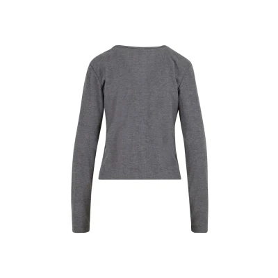Afbeelding van Urban Classics Rib Cardigan S Grijs