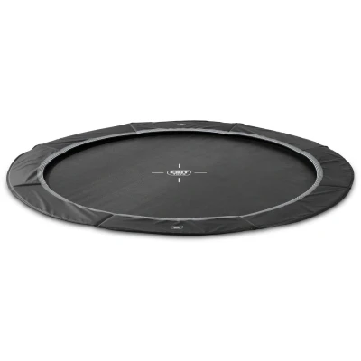 Afbeelding van EXIT groundlevel trampoline ø366cm (zwart)