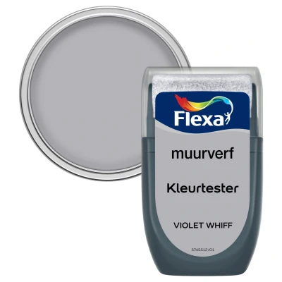 Afbeelding van Flexa Strak op de Muur Muurverf Mat Kleurtester Grijsgroen 30 ml
