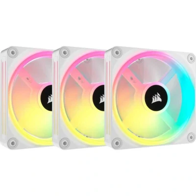 Afbeelding van Corsair iCUE LINK QX120 RGB 120mm PWM Fans Starter Kit White