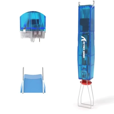 Afbeelding van ATTACK SHARK KS01 2 in 1 Keycap Puller en Switch voor Mechanische Toetsenborden, Verstelbare 304 Roestvrijstalen Verwijderaar, Moeiteloze Verwijderaar Blauw Transparant