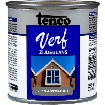 Afbeelding van Tenco TencoVerf Zijdeglans 0,25 ltr crèmewit (RAL 9001) Woning onderhoud