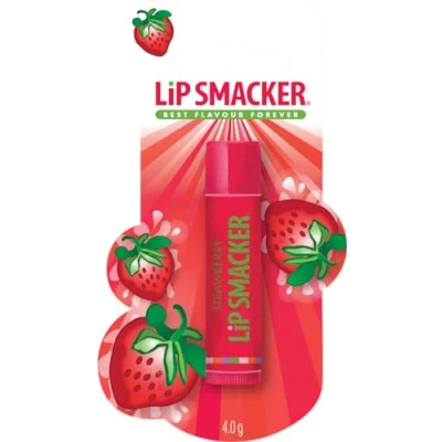 Afbeelding van Lip Smacker Aardbei Enkele Blaar, Lippenbalsem voor Kinderen Veilig in Gebruik en Kleurvrij een Natuurlijke Afwerking, Smaak