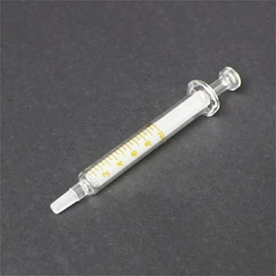 Afbeelding van 10 pak herbruikbare glazen spuiten, 1ml spuit standaard diameter kaliber injector laboratorium monsternemer