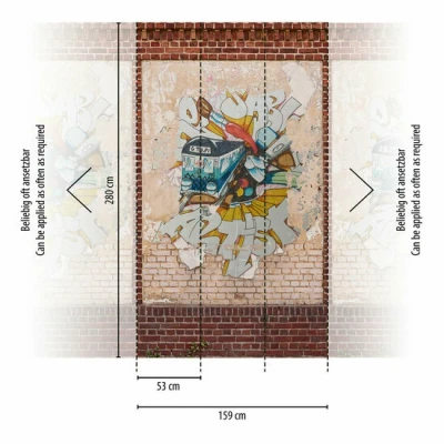 Afbeelding van AS Creation The Wall Travel Styles Bruin 39240 1 392401 / Beige