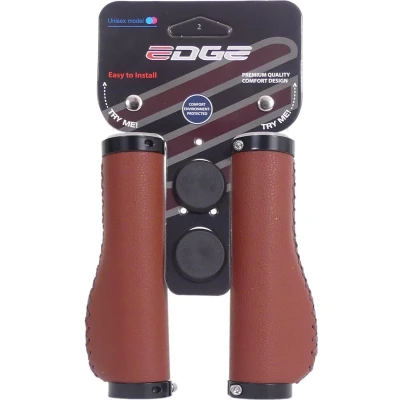 Afbeelding van Edge Handvatset Leer incl Lockring camel brown135/135mm (winkelverpakking)