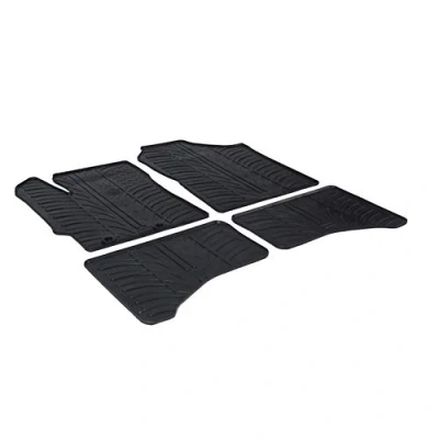 Afbeelding van Gledring Rubbermatten passend voor Toyota Yaris Hybrid 5 deurs 2012 2017 &amp; 2020 (T profiel 4 delig + montageclips)