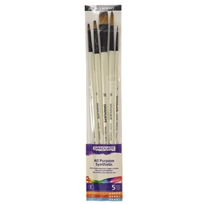 Afbeelding van Daler Rowney Graduate 4 Penseel Synthetische Set, Set of 5, 1