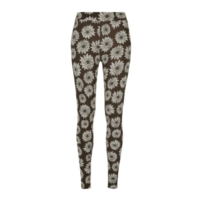 Afbeelding van Urban Classics SOFT AOP Legging, Dames, Maat: Medium, Browncamomile