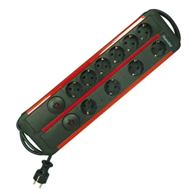 Afbeelding van REV 00180261 SupraBig, stekkerdoos met overspanningsbeveiliging, zwart