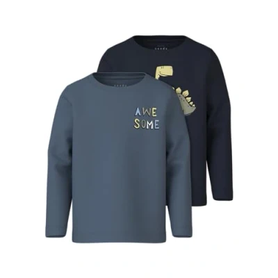 Afbeelding van Name It Shirt met lange mouwen NMMVUX 2P LS TOP (set, 2 delig)