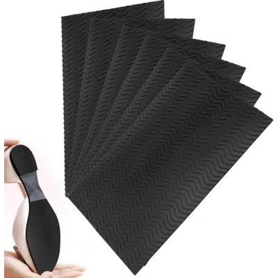 Afbeelding van DEANKEJI Pack of 6 rubber soles for sticking on, non slip self adhesive shoe sole, soles, repair most suitable