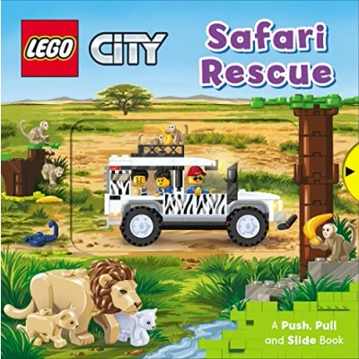 Afbeelding van LEGO® City. Safari Rescue: A Push, Pull and Slide Book