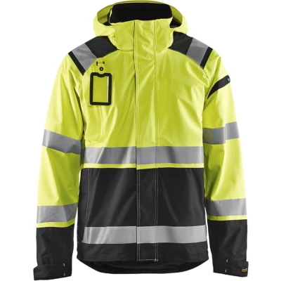 Afbeelding van Blåkläder 4987 1987 Shell jack High Vis ongevoerd Geel/Zwart maat XL