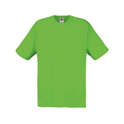 Afbeelding van Fruit Of The Loom Heren Screen Stars Origineel Vol Cut T shirt met korte mouwen (Lime) Maat M
