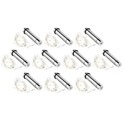 Afbeelding van Ideen mit Herz Flessenlampen met elk 20 ledlampjes, draadlichtsnoer, 10 stuks