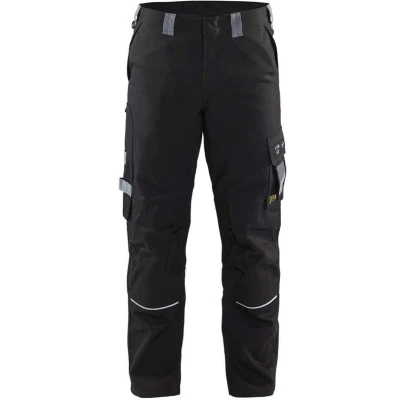 Afbeelding van Blaklader Vlamvertragende werkbroek 1561 1516 Zwart/Grijs C54