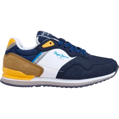 Afbeelding van Pepe Jeans Sneakers laag voor kinderen, Maat: 38, Marine blue Kunststof