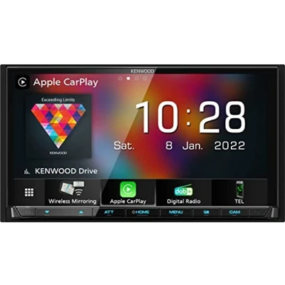 Afbeelding van KENWOOD DMX8021DABS Multimedia Autoradio, Wireless Apple Carplay, Android Auto, Touchscreen 17,7 cm, FM/AM/Dab+ tuner, Bluetooth handsfree bellen en streaming audio.