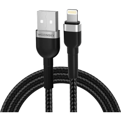 Afbeelding van Wozinsky WNBAL1 USB A/Lightning 2.4A kabel 1 m zwart