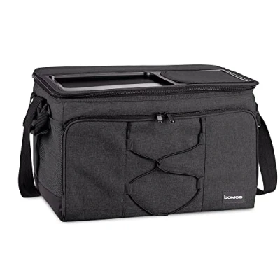 Afbeelding van bomoe KT43 Opvouwbare Koeltas Antracite 45l Koelbox voor Onderweg 43x32x28 cm Picknicktas Barbecues Festivals