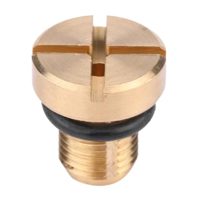 Afbeelding van Akozon koeler systeemadapter, ontluchtingsschroef koelmiddel compensatiereservoir aftapschroef en rubber O ring van massief Billet messing voor E30 E36 E31 E34 E46 E39 E38
