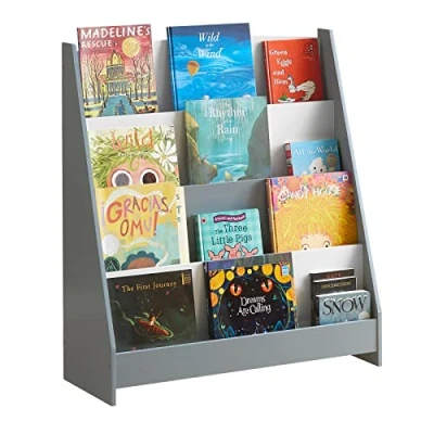 Afbeelding van SoBuy Boekenkast Kinderboekenplank Kinderspeelgoed Opbergplank met 4 open vakken 80 x 30 88 cm, KMB32 HG