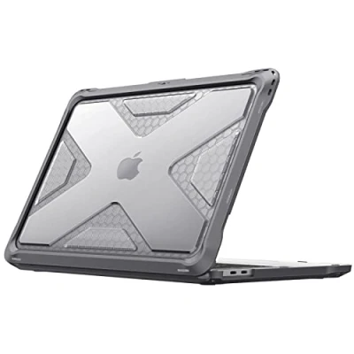 Afbeelding van Fintie Hoes compatibel met MacBook Pro 13 2020 2016 A2338 M1 A2289 A2251 A2159 A1989 A1706 A1708, Full Body robuuste hybride Beschermhoes TPU bumperhoes 13&quot;, (Grijs)