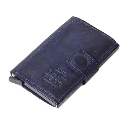 Afbeelding van Bear Design Pip Pasjeshouder / Creditcardhouder RFID Donkerblauw
