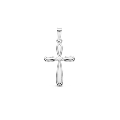 Afbeelding van Zilver gerhodineerd hanger kruis 25 mm 1340530