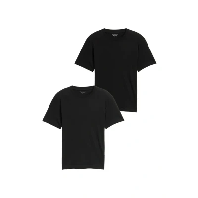 Afbeelding van TOM Tailor AUS IM 2ERPACK Tshirt basic, Heren, Maat: Small, Black