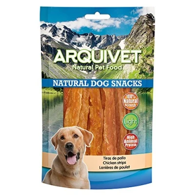 Afbeelding van Arquivet, Kippenstrepen, natuurlijke hondensnacks, hondensnack, 100 g
