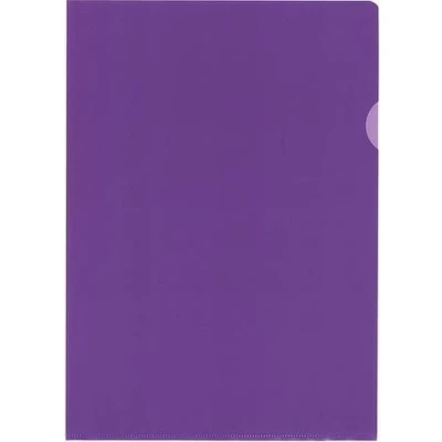 Afbeelding van Kangaro L map A4 PP 120 micron violet transparant 10 stuks K 34009