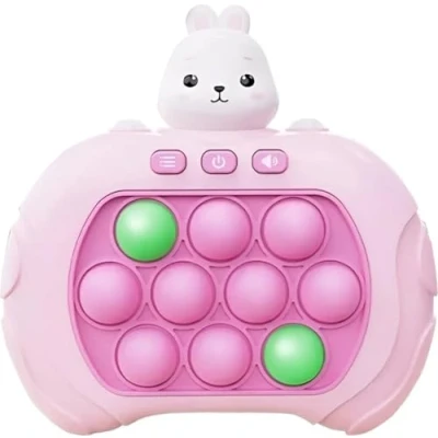 Afbeelding van Pop It Game Controller Fidget Toy Spel Quick Push or Flop Montessori Anti Stress Speelgoed Konijn