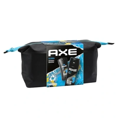 Afbeelding van Axe Alaska Geschenkset Deodorant 150 ml. + Douchegel 250 Toilettas Cadeau voor mannen